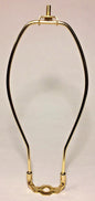 New 11 1/2" Brass Lamp HARP Shade Holder w/Base for Lamp Repair, Regular weight - Stone Door Lamps
