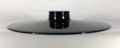 10 1/4" Flat Metal Lamp Light Shade Pendant Black Porcelain Industrial Style 88B - Stone Door Lamps