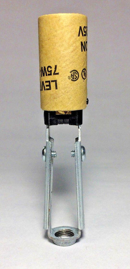 LEVITON Candelabra Bulb Chandelier Lamp Candle Socket UL Adjustable 3 1/4 - 4 3/4" - Stone Door Lamps