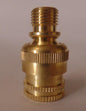 Unfinished Brass Knurled Lamp Swivel For Lamps & Fixtures,1/8M X 1/8F,1 1/4" ht.