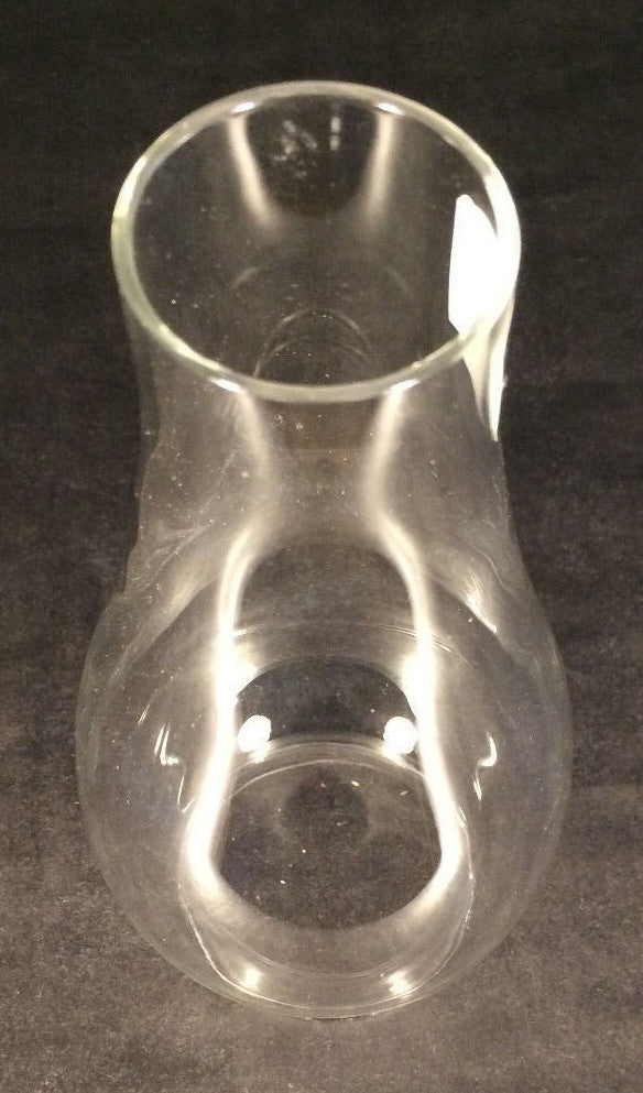 2 5/8" x 8 1/16" LIP FITTER CLEAR GLASS Oil Lamp Chimney #2 Hinge Burner CH802