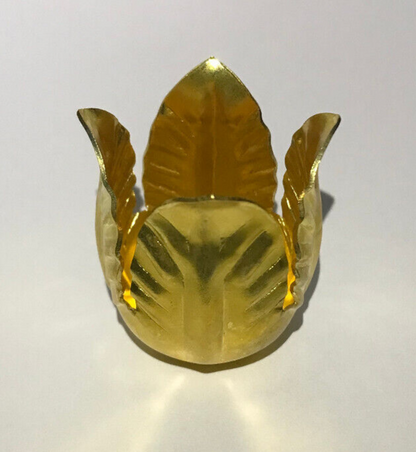 New Unfinished Brass Tulip, Lily Lamp Shade Holder Or Candle Cup, 1 1/8" O.D.
