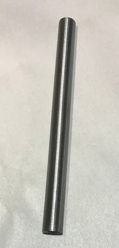 New 6" Brushed Steel Female Threaded Lamp Pipe, Rod, 1/8F Tap (3/8") #SP220S - Stone Door Lamps
