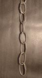 New 3', 8 Gauge Unfinished Steel Chandelier Fixture Oval Lamp Swag Chain #FC992S