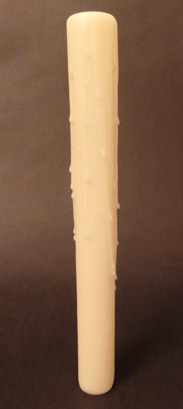 NEW 10" IVORY PolyBeesWax Chandelier Candelabra Candle Cover with DRIPS CC905I - Stone Door Lamps