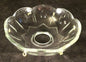NEW 4" Pressed Glass Round Lamp Prism Chandelier Bobeche w/ 6 Brass Pins #BB922 - Stone Door Lamps