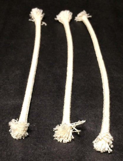 3 pack - PIXIE LAMPWICK, USA - MADE 1/8" DIAMETER ROUND x 6" LONG LAMP WICK #917 - Stone Door Lamps