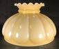 New 10" Melon Student Lamp Shade Opal Glass, Buff Nu-Gold Tint, Crimp Top SH537G