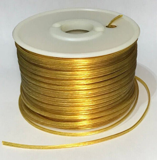 25 ft. Clear Gold 22/2 Thin, Special Purpose 2 Wire Plastic Covered Lamp Cord - Stone Door Lamps