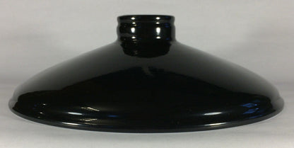Metal Cone Lamp Light Shade Pendant 2.25 X 10 Black Porcelain Industrial Style