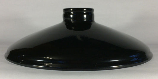 Metal Cone Lamp Light Shade Pendant 2.25 X 10 Black Porcelain Industrial Style