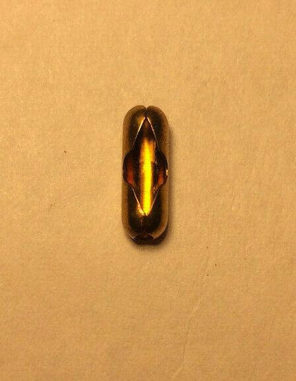 New #6 Brass Beaded Chain Connector With Antique Brass Finish #BC601A - Stone Door Lamps