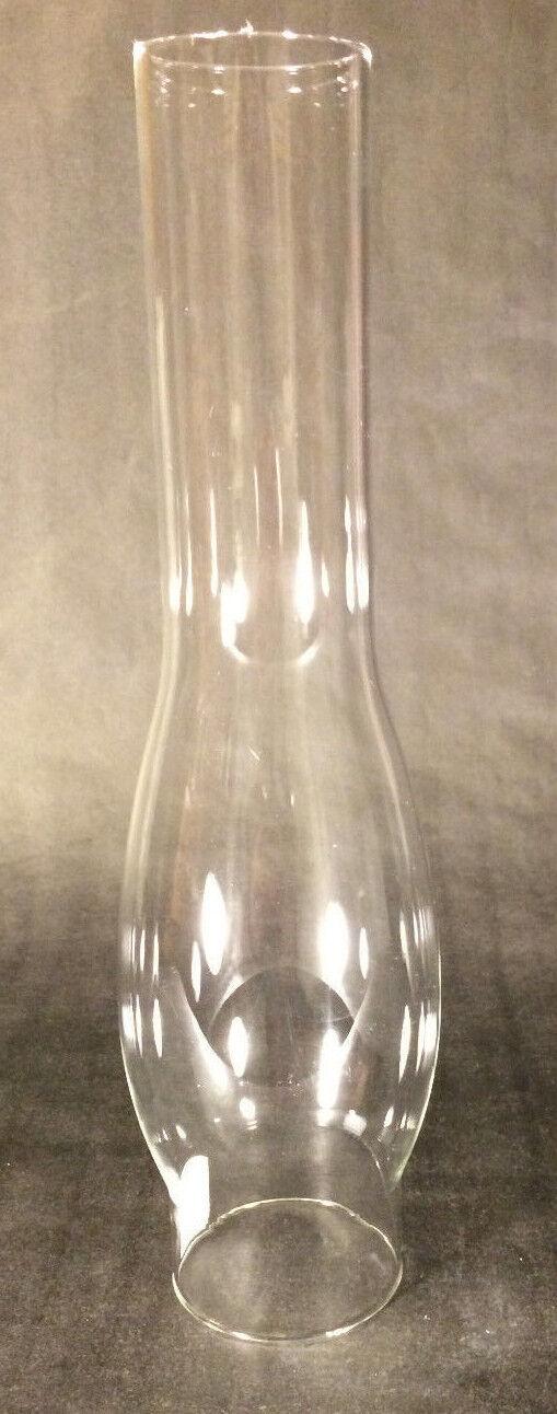 NEW 2 1/2" X 12" KEROSENE OIL LAMP DUPLEX-ROUND BULGE CHIMNEY  #CH934