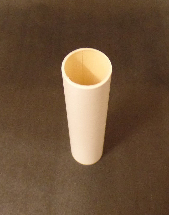 8" Smooth Flat White Paper Candle Cover Chandelier Lamp Socket, Candelabra #813T