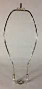 New 9" Nickel Finish Lamp HARP Shade Holder w/Base for Lamp Repair  #HAR58N