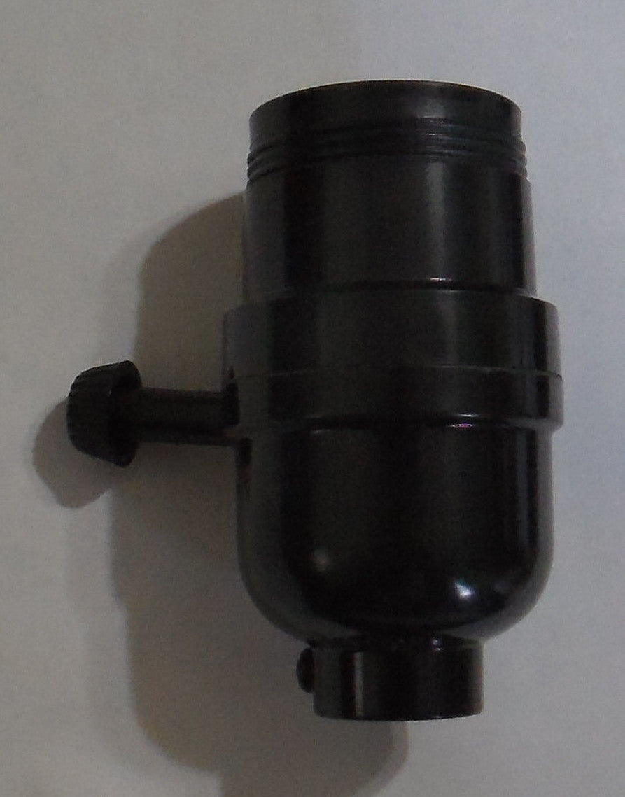 Leviton BAKELITE 3-WAY TURN KNOB SOCKET UNO THREADED SHELL LAMP PART SO265