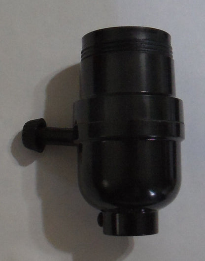 Leviton BAKELITE 3-WAY TURN KNOB SOCKET UNO THREADED SHELL LAMP PART SO265