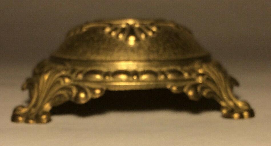New Small Victorian Style Die Cast Unfinished Brass Lamp Base 4 7/8" Dia. BB009U - Stone Door Lamps