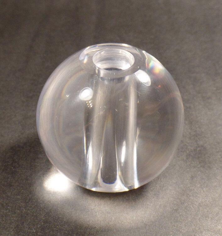 New 2 1/2" Clear Round Acrylic Sphere Lamp Break, 5/8" Diameter Flat Seating 274 - Stone Door Lamps