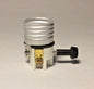 Porcelain Turn Knob On Off Interior Lamp Part Switch Socket Standard Size SO201P - Stone Door Lamps