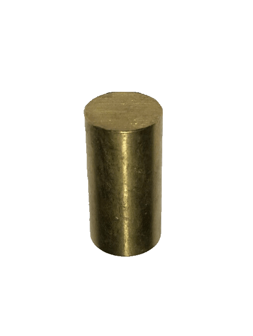 New Drum Style Unfinished Brass Lamp Finial For Standard Harps, 1" ht. #BF370U - Stone Door Lamps