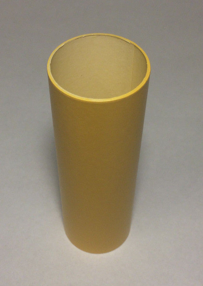 4" Tan Gold Plain Paper Board Candle Cover For Chandelier Lamp Socket, Standard