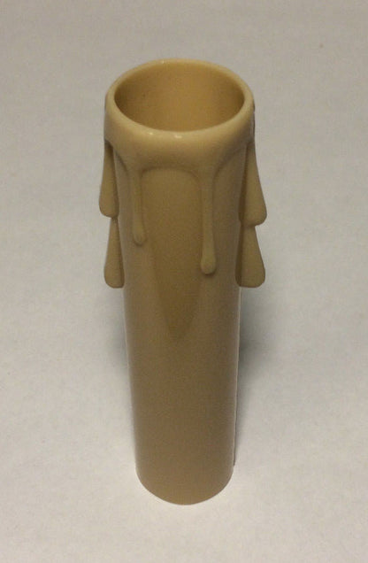 4" Beige Plastic with Drips Candelabra Candle Cover Chandelier Lamp Socket CC802