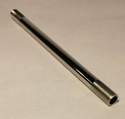 New Nickel Plated Steel Threaded Lamp Pipe 1/8 IP, 3/8" (Choose Size 4"-18")