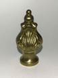 New 2" Antique Style Brass Acanthus Lamp Finial, 1/4 - 27F, Polished & Lacquered - Stone Door Lamps