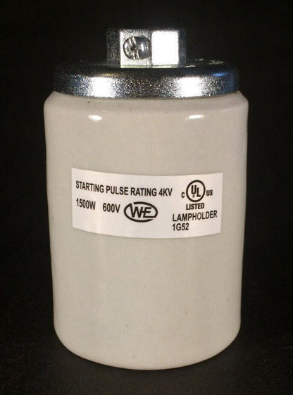 New KEYLESS MOGUL PORCELAIN Heavy Duty Electric Light Bulb Lamp Socket #SO109 - Stone Door Lamps