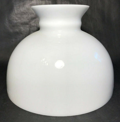 New 10" Opal White Milk Glass Student Lamp Shade, Hand Blown, USA Made #SH060 - Stone Door Lamps