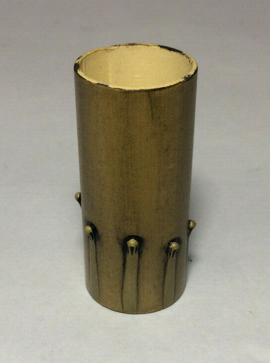 New 2" Antique Style Paper Board Candle Cover, Antique Color, Candelabra #CC971A