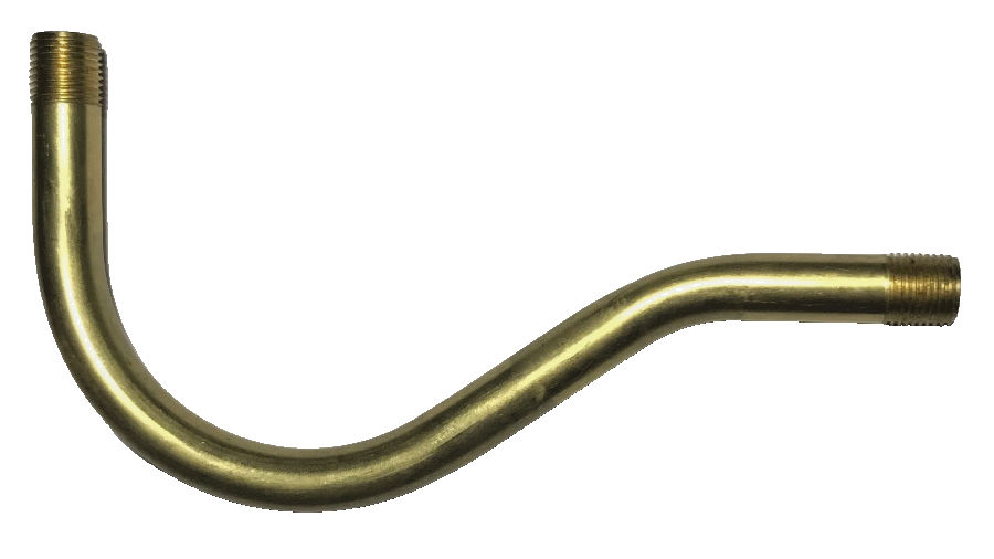 New 5" Solid Brass Pin-Up Bent Arm For Lamp Socket Cluster, Sconces, Chandeliers