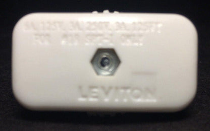 NEW LEVITON WHITE SPT - 1 ROTARY ON - OFF LAMP CORD SWITCH LAMP PART RS401 - Stone Door Lamps