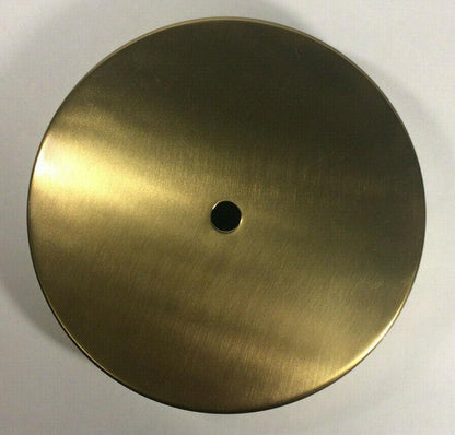 New 6" Diameter Modern Style Solid Spun Brass Lamp Base w/ Antique Finish BB063A - Stone Door Lamps
