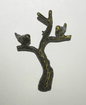 New 2 7/8" Cast Brass Tree Of Life Lamp Finial w/ Antique Finish, 1/4 - 27F Tap - Stone Door Lamps