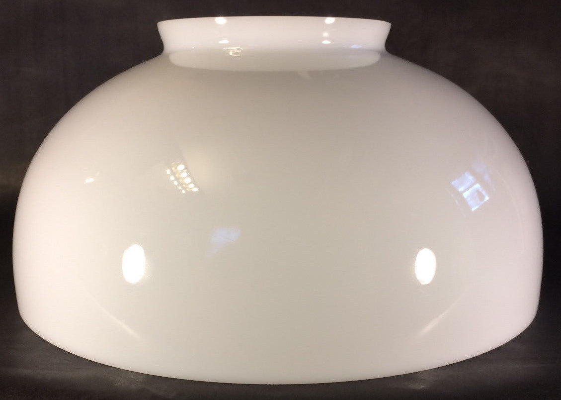 NEW 14" Opal White Glass Dome Shade For Hanging & Table Lamps Made in USA #DS000