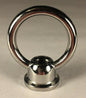 New 1 3/4" Zinc Colonial Loop Lamp Part w/ Nickel Finish & Wire Way, 1/8F NL855N - Stone Door Lamps