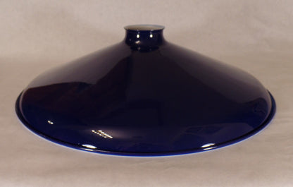 New 14" Industrial Style Blue Metal Lampshade, 2 1/4" Fitter #IS384BL