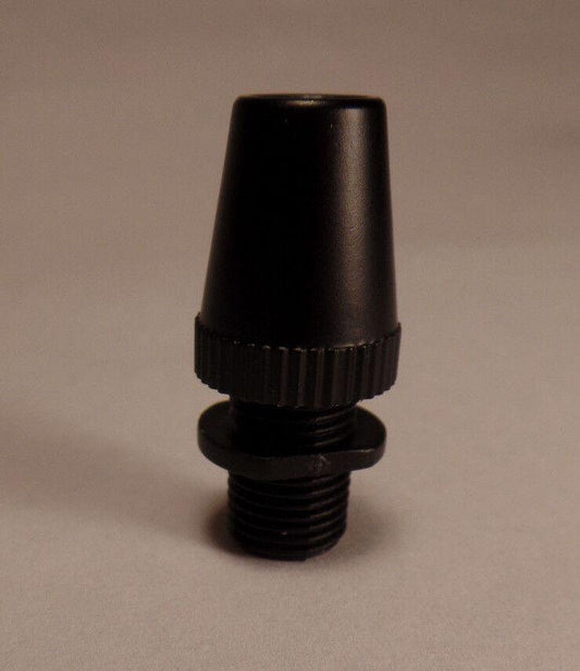 New Satin Black Finish Cord Grip Bushing for Plastic or Cloth Lamp Cord #CB930BK - Stone Door Lamps