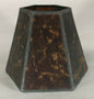 New Amber Mica Panel Mini Hexagon Shade With Torpedo Bulb Clip, 4 1/4" Height