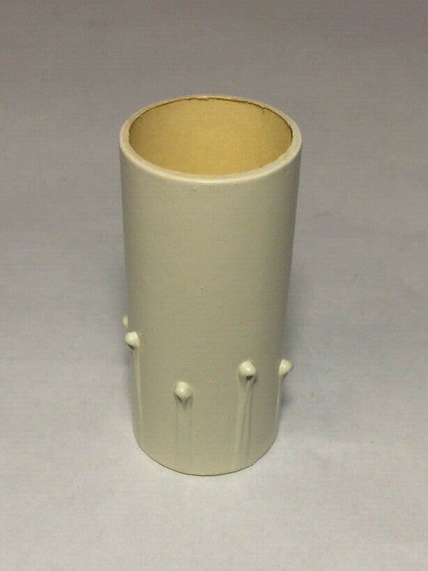 New 2" Antique Style Paper Board Candle Cover, Ivory Color, Candelabra #CC971i