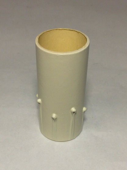 New 2" Antique Style Paper Board Candle Cover, Ivory Color, Candelabra #CC971i