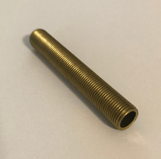 New 2 1/2" Solid Brass Lamp Nipple Pipe 1/8 IP (3/8" O.D.) Rust Resistant #LN212 - Stone Door Lamps