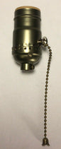 New Pull Chain Lamp Socket (On/Off) Medium Base With Antique Finish SO320A - Stone Door Lamps