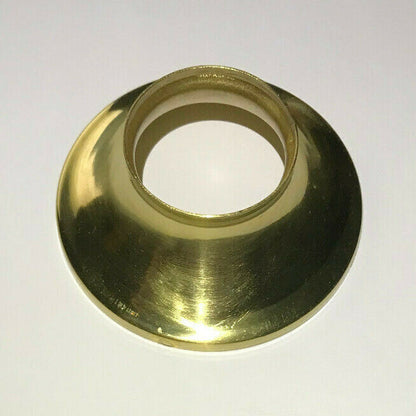 New Spun Brass Connector For Lamp Bases & Fonts, 3" x 1 1/2" x 1 3/8" P&L #LC108