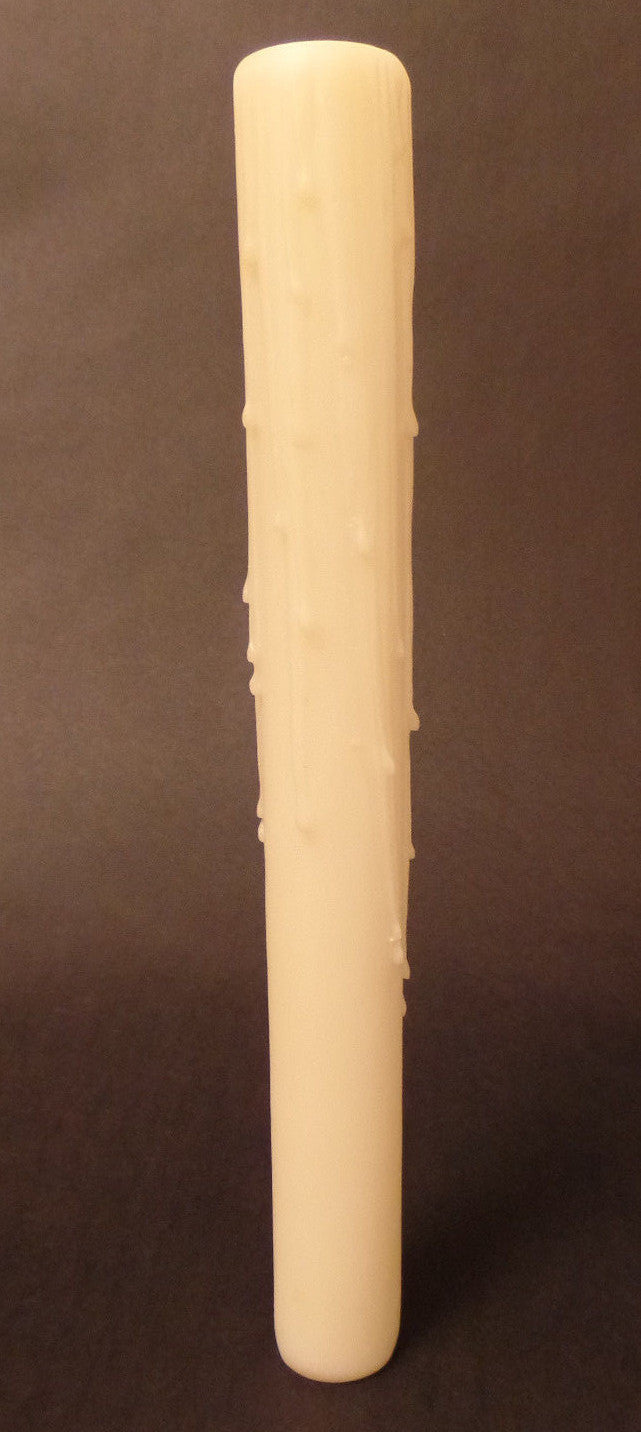 NEW 10" IVORY PolyBeesWax Chandelier Candelabra Candle Cover with DRIPS  CC905I