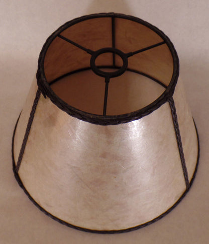 6" x 12" x7 1/2" Parchment Color Empire Style Mica UNO Bridge Floor Lamp Shade 