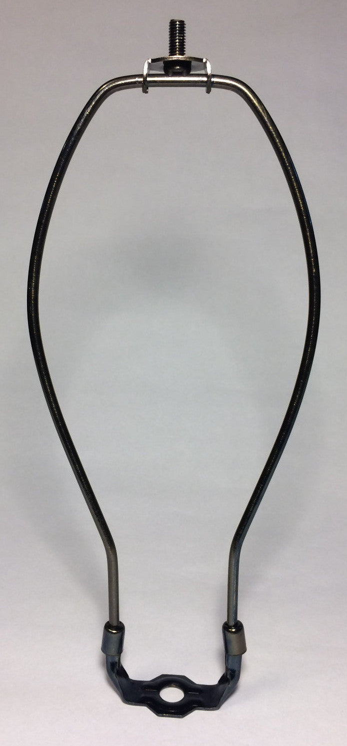 10" Brass Lamp HARP Shade Holder w/Base for Lamp Repair Antique Bronze Finish