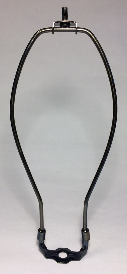 10" Brass Lamp HARP Shade Holder w/Base for Lamp Repair Antique Bronze Finish